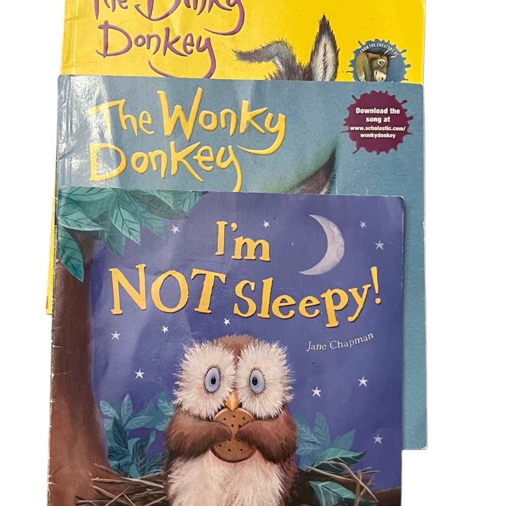 Scholastic Kids Book Set -wonky donkey and I’m not sleepy